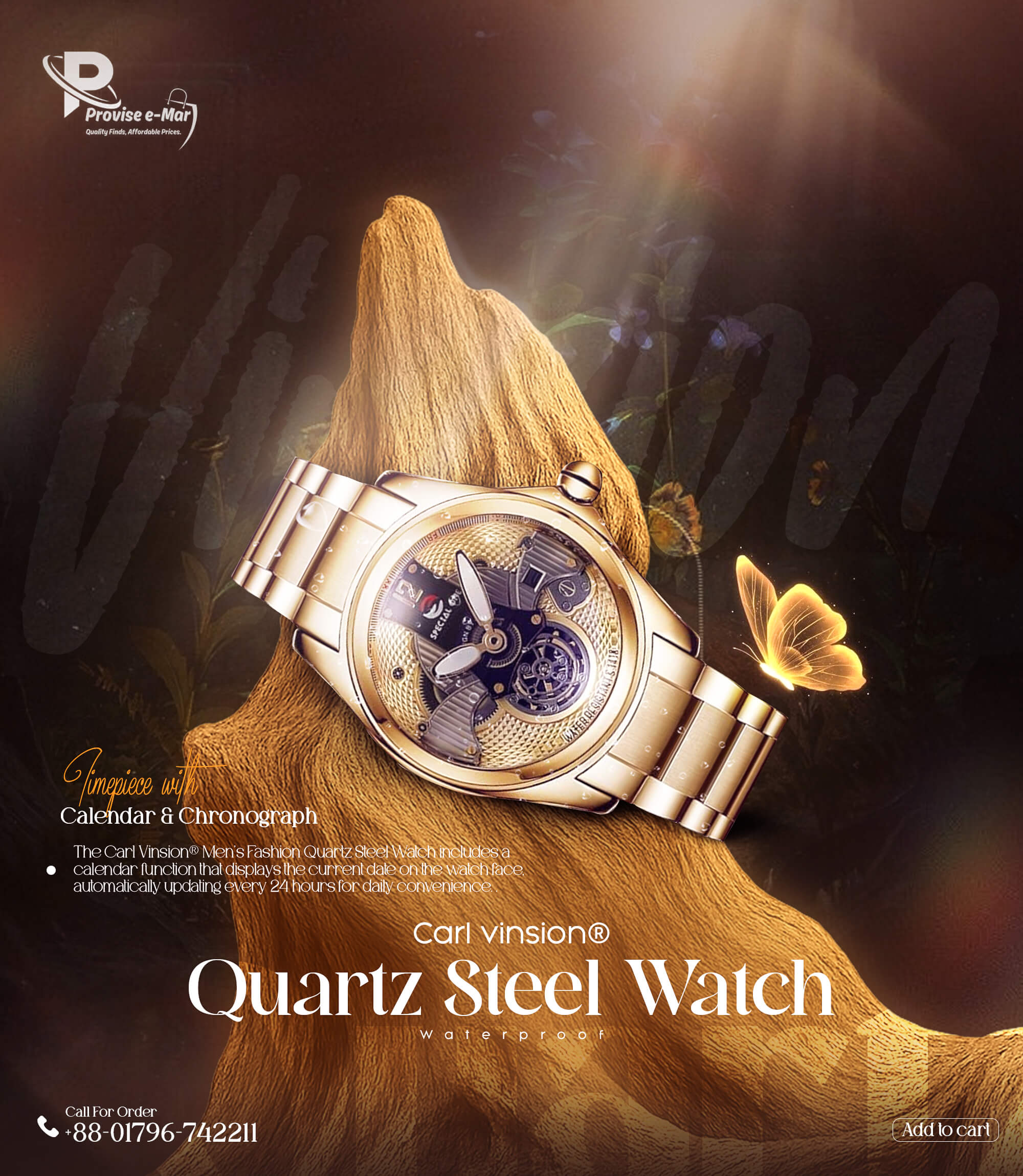 Carl Vinsion Quartz Steel Watch